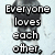 A static image with text reading "Everyone loves each other, but no one really likes each other. The Perks of Being A Wallflower" over a blurred background.