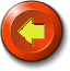 Two circular orange buttons with white outlines, each containing a left-pointing arrow; one arrow is yellow with pixelated edges, the other is solid brown.