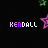 Pixelated text 'KENDALL' in purple and white with pink star icons on black background, showing animation changes across frames.