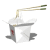 Animated contact sheet of a Chinese takeout box with chopsticks, showing subtle frame-to-frame variations in the box's shadow and angle against a white background.