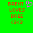 Green background with red pixelated text reading BRENT LOVES BREE and (3<3) on both sides, one side featuring a pink heart symbol.