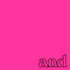 A bright pink background displays text fragments and a grayscale image of a person playing guitar.