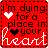 Red square icon with black dashed border containing pixelated text and heart symbols.