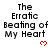 The Erratic Beating of My Heart text with red heart symbols appears in a , partially cropped on the right and bottom edges
