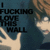 A pixelated anime-style character with brown hair and a blue background, displaying text that reads "I FUCKING LOVE THIS WALL" in bold black letters.
