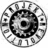 A black-and-white pixelated icon with a circular zodiac-like ring surrounding a central spiral, paired with text reading "My Linkin Taking Soosin" and "Chemical Park Back Romance Sunday."