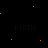 A black background displays scattered multicolored pixel clusters forming 'Kenzie' text fragments and X-shaped symbols in red, green, blue, yellow, orange hues.