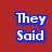 Red background with blue and white text blocks arranged in a , including "They Said," "World Peace," "Was In Our Hands," "But All I Did Was..." and large bold "PLAY PING PONG!" next to a pixelated ping pong paddle and ball