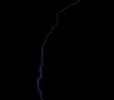 Animated lightning bolt sequence on black background with purple and white glow effects across multiple frames.