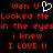Red pixelated text on black background with white heart symbol replacing 'U' in 'Wen U', repeated across two