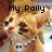 Pixelated dog-like character with light brown fur, dark eyes, and a white collar appears in four showing text changes
