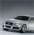 Pixelated silver sedan with black roof and wheels, angled front-left view against gradient gray background.
