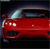 Red vehicle with light blue windshield and headlights, dark background, pixelated rendering.