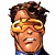 Pixelated image of a person with brown hair and yellow goggles on white background, next to green text reading Original Icons .com.