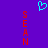 A static image with a solid purple background featuring two vertical red text spelling 'SEAN' and a cyan pixelated heart symbol above them