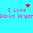 Pixelated cyan background with pink text reading "I Love David Bryan" and red pixel art symbols above and below the text.