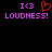 Pixelated text and symbols on black background with red heart symbol replacing 'O' in 'I3' on left side.