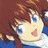 A pixelated anime-style character with brown hair and blue eyes appears on the left side of a contact sheet, while the right side displays text reading "Anime IM" above "COM" in white pixelated font against black background.