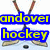 Animated hockey-themed icon with crossed sticks, puck, and text overlays showing 'andover hockey' and '#16'.