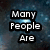 Pixelated text on a dark blue starry background arranged in four with white letters outlined in black