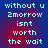 Pixelated text on a blue-to-red gradient background with visible animation changes between frames.