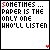 Static pixel art displays text 'SOMETIMES... PAPER IS THE ONLY ONE WHO'LL LISTEN' with color-coded letters and a of small colored hearts below, varying by frame