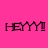 A static image with a bright pink background and yellow rectangular blocks, displaying the text 'HEYY!' in black pixelated font across multiple positions.