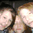 six pixelated images showing a person with light brown hair in various poses and backgrounds, including close-ups and group shots