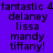 Purple background with black text listing names, some highlighted in pink across two repeated sections.