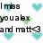 Pixelated text reads "I miss you a lot and mott<3" with cyan and green heart shapes scattered around the letters on white background.