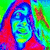 A four- of stylized portraits with distinct color treatments and visual effects across each section