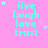 A static image with a pink background displays repeated cyan text "live laugh love trust" in three , each containing four instances of the phrase arranged in a