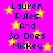 A static image with a bright pink background filled with yellow stars, displaying repeated text in dark blue pixelated font.