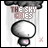 A mushroom-shaped icon with a white cap and stem, pink dot on the base, under dark clouds labeled 'THE SKY CRIES' in brown text.