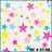 A static image with a white background filled with colorful stars and pink text on a yellow background reading "Friends* *Are Like* *Stars They Come And They Go * But The Best Ones *GLOW".