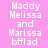 Pixelated text on a pink background with two distinct color variations of the same layout.