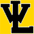 A pixelated black letter Y with yellow and gray accents on a solid yellow background, rendered in a retro digital style.