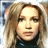 A contact sheet of two animated frames showing a person with long blonde hair and a dark turtleneck on the left, next to green text reading "Original Icons .com" on a solid green background.