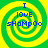 Four identical pixelated spiral patterns with green and yellow concentric rings, each containing blue text reading "I LOVE SHAMPOO" in a retro digital font.