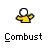 Animated contact sheet of a yellow stick figure icon with white head, performing an explosion animation across 11 frames on gray background.