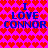 Pixelated icon with repeating red heart pattern on bright pink background, blue text "I LOVE CONNOR" repeated twice in vertical alignment.