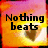 Four square display text and heart symbols over a gradient background with orange, pink, and yellow hues