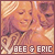 Pixelated image of two people with light hair and warm tones, featuring text 'BEE & ERIC' at the bottom.