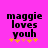 Pixelated text on bright pink background with orange and pink star-like symbols below.