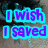 six showing a close-up of a blue eye with tears, overlaid with purple text reading "I wish I saved all the tears you made me cry so I could drown in them!" in a pixelated font