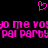 Pixelated pink text and heart symbol on black background, with repeating phrases and partial letters visible.