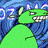 six pixelated cartoon characters with vibrant backgrounds, including a green dinosaur, a wolf, a blue bird, a purple shark, a pink book with sunglasses, and a green mouse with a wolf