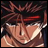 Pixelated anime-style character with brown hair and red headband, next to black background with white text reading 'Anime IM' and 'com'.