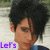 A pixelated image of a person with dark tousled hair wearing a dark jacket over a light shirt, with overlaid purple text fragments.