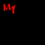 Animated sequence of red and white text on black background forming 'My therapist says I'm special' with dotted lines